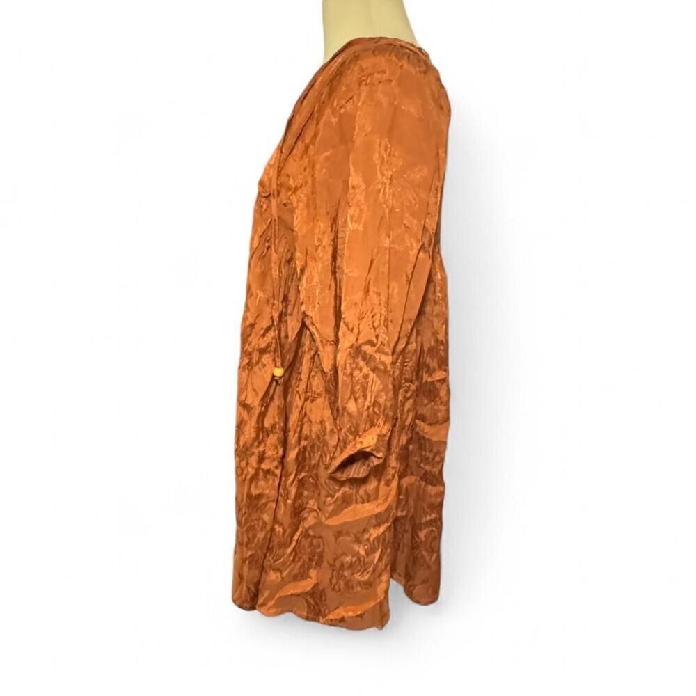 Natural Life Rose Boho Festival Mini Dress Rust Size Small - Picture 8 of 8